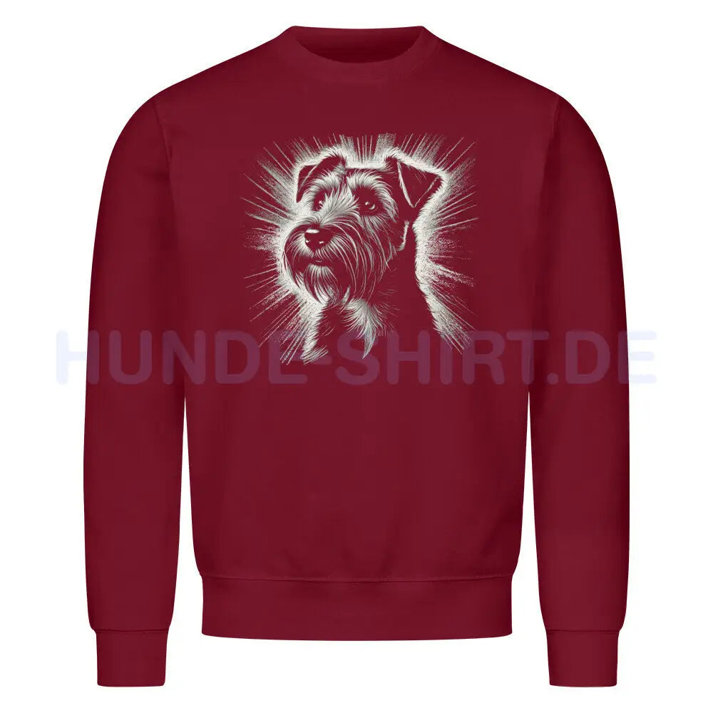 Premium Sweatshirt "Norfolk - Shine" Burgunder – hunde-shirt.de