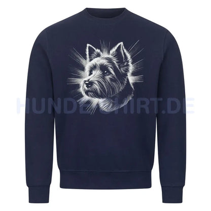 Premium Sweatshirt "Norwich - Shine" Navy Blue – hunde-shirt.de