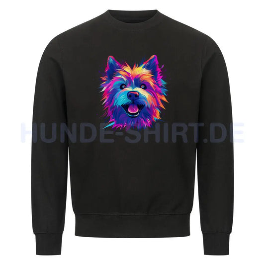 Premium Sweatshirt "Norwich Terrier - Paint" Schwarz – hunde-shirt.de