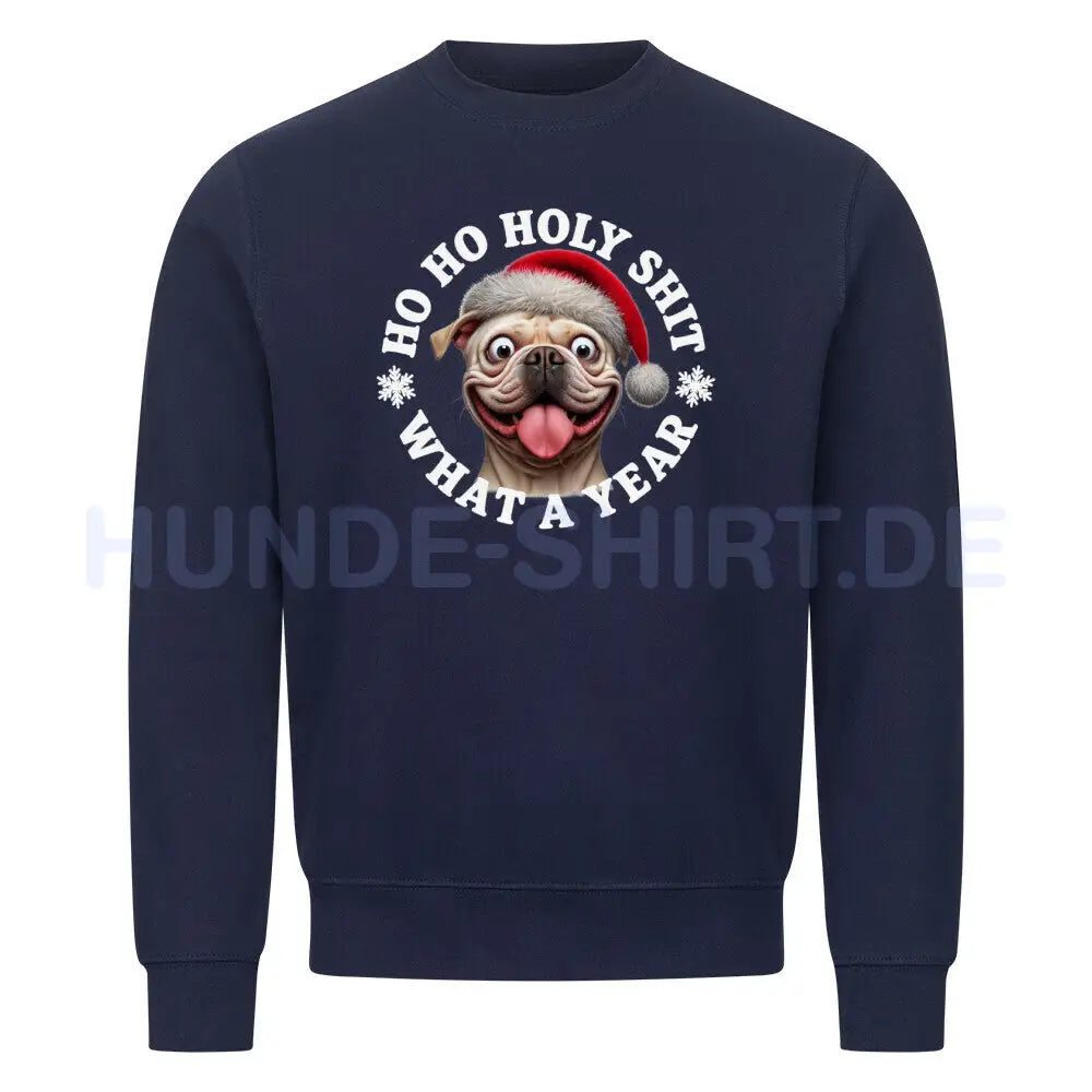 Premium Sweatshirt "OEB ( hell ) - HO HO..." Navy Blue – hunde-shirt.de