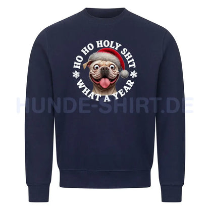 Premium Sweatshirt "OEB ( hell ) - HO HO..." Navy Blue – hunde-shirt.de