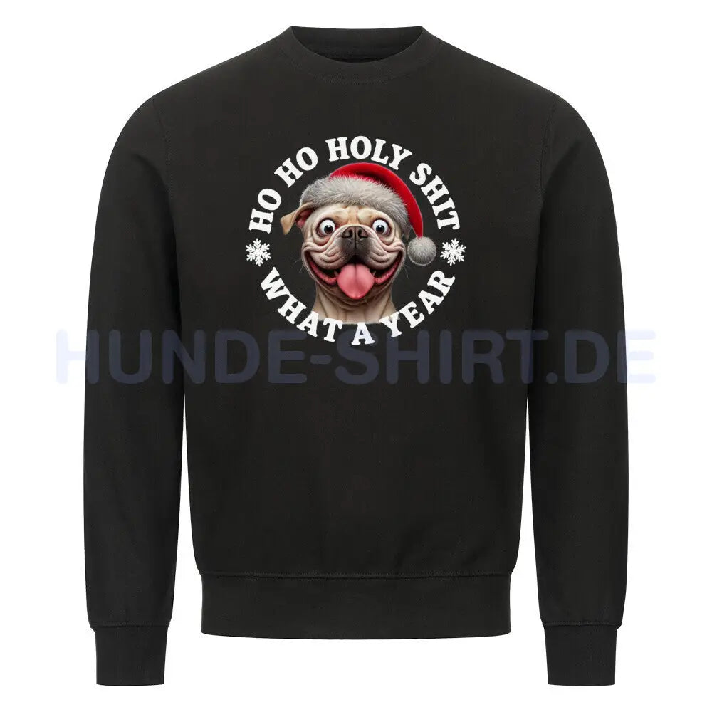 Premium Sweatshirt "OEB ( hell ) - HO HO..." Schwarz – hunde-shirt.de