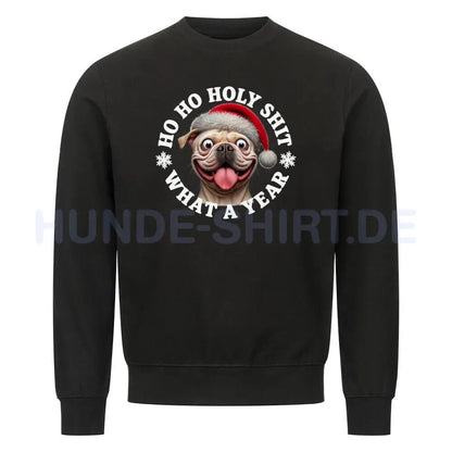 Premium Sweatshirt "OEB ( hell ) - HO HO..." Schwarz – hunde-shirt.de