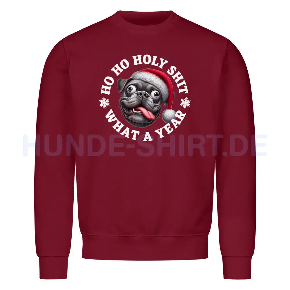 Premium Sweatshirt "OEB - HO HO..." Burgunder – hunde-shirt.de