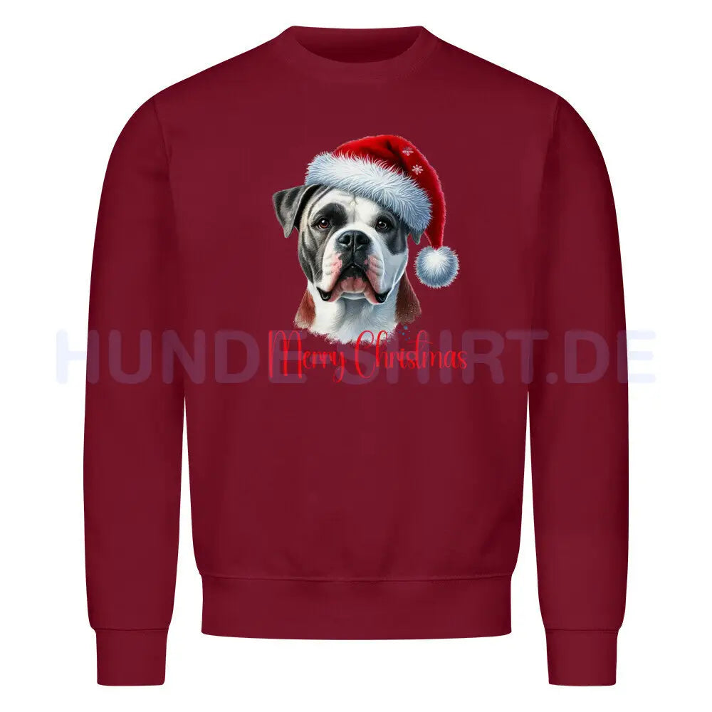 Premium Sweatshirt "OEB - Merry Christmas 2" Burgunder – hunde-shirt.de