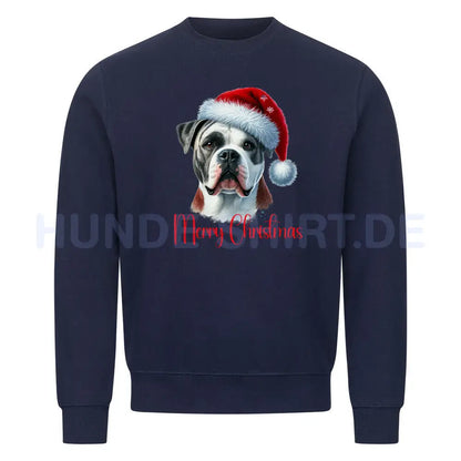 Premium Sweatshirt "OEB - Merry Christmas 2" Navy Blue – hunde-shirt.de