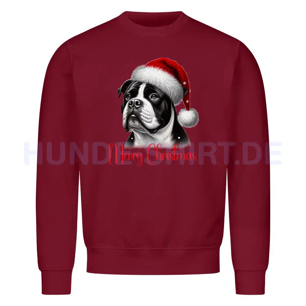 Premium Sweatshirt "OEB - Merry Christmas" Burgunder – hunde-shirt.de