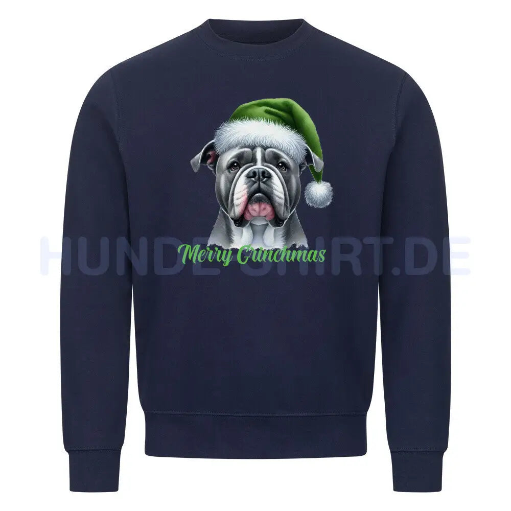 Premium Sweatshirt "OEB - Merry Grinchmas" Navy Blue – hunde-shirt.de