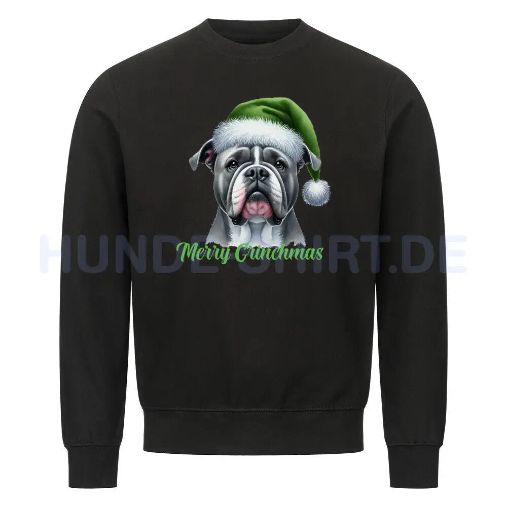 Premium Sweatshirt "OEB - Merry Grinchmas" Schwarz – hunde-shirt.de