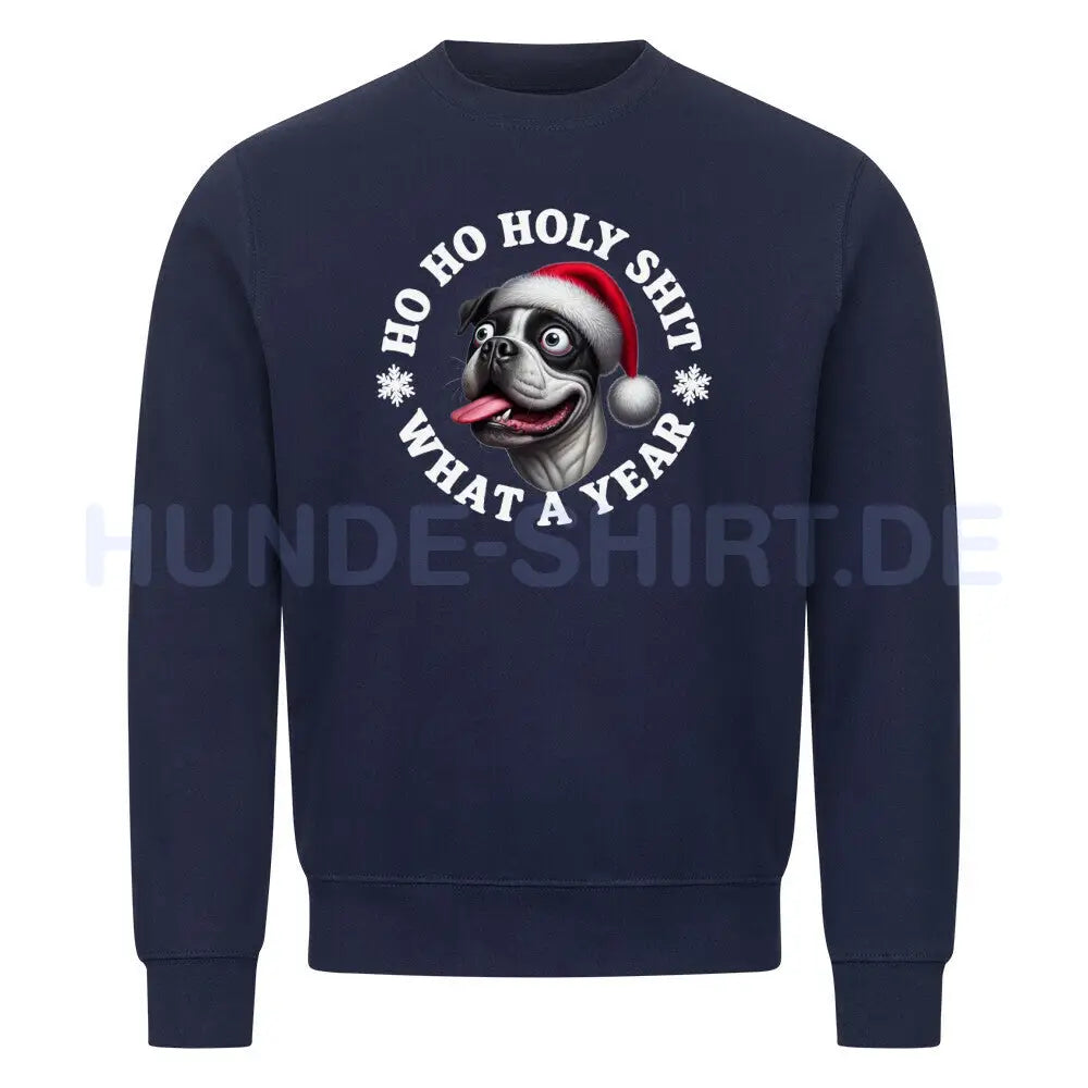 Premium Sweatshirt "OEB (s/w) - HO HO..." Navy Blue – hunde-shirt.de