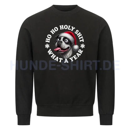 Premium Sweatshirt "OEB (s/w) - HO HO..." Schwarz – hunde-shirt.de