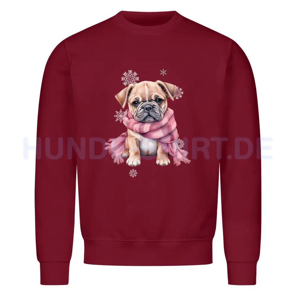 Premium Sweatshirt "OEB Wintermädchen" Burgunder – hunde-shirt.de