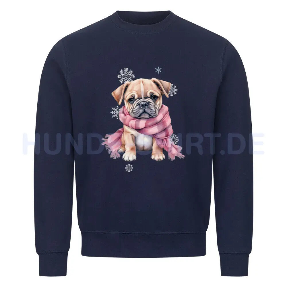 Premium Sweatshirt "OEB Wintermädchen" Navy Blue – hunde-shirt.de