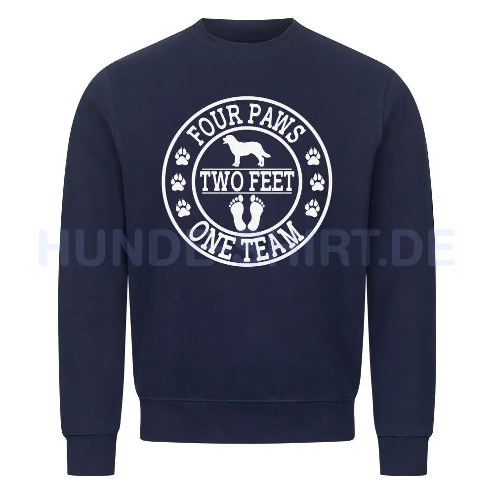 Premium Sweatshirt "One Team" Navy Blue – hunde-shirt.de