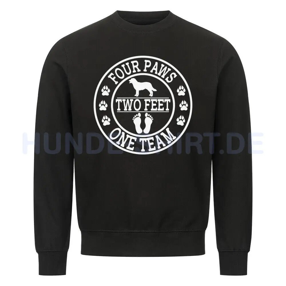 Premium Sweatshirt "One Team" Schwarz – hunde-shirt.de