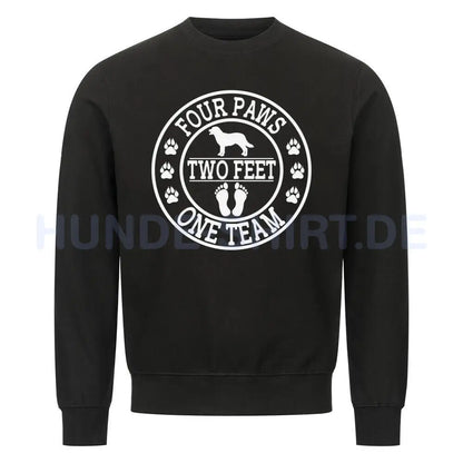 Premium Sweatshirt "One Team" Schwarz – hunde-shirt.de