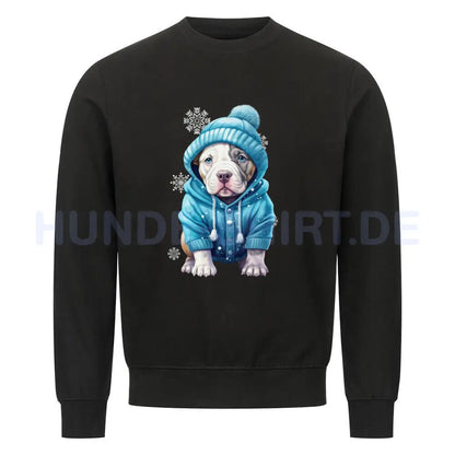 Premium Sweatshirt "Pit Bull - Frost" Schwarz – hunde-shirt.de