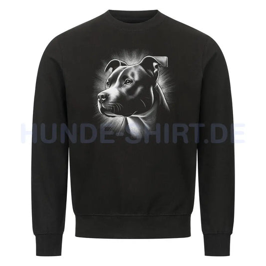 Premium Sweatshirt "Pit Bull - Shine" Schwarz – hunde-shirt.de