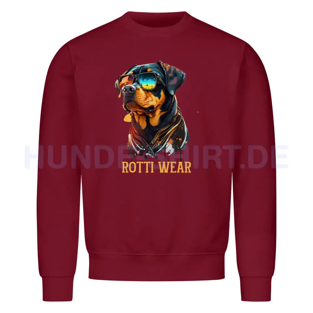 Premium Sweatshirt "Rotti Wear" Burgunder – hunde-shirt.de