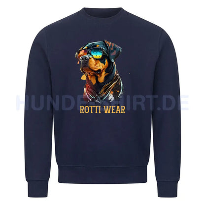 Premium Sweatshirt "Rotti Wear" Navy Blue – hunde-shirt.de