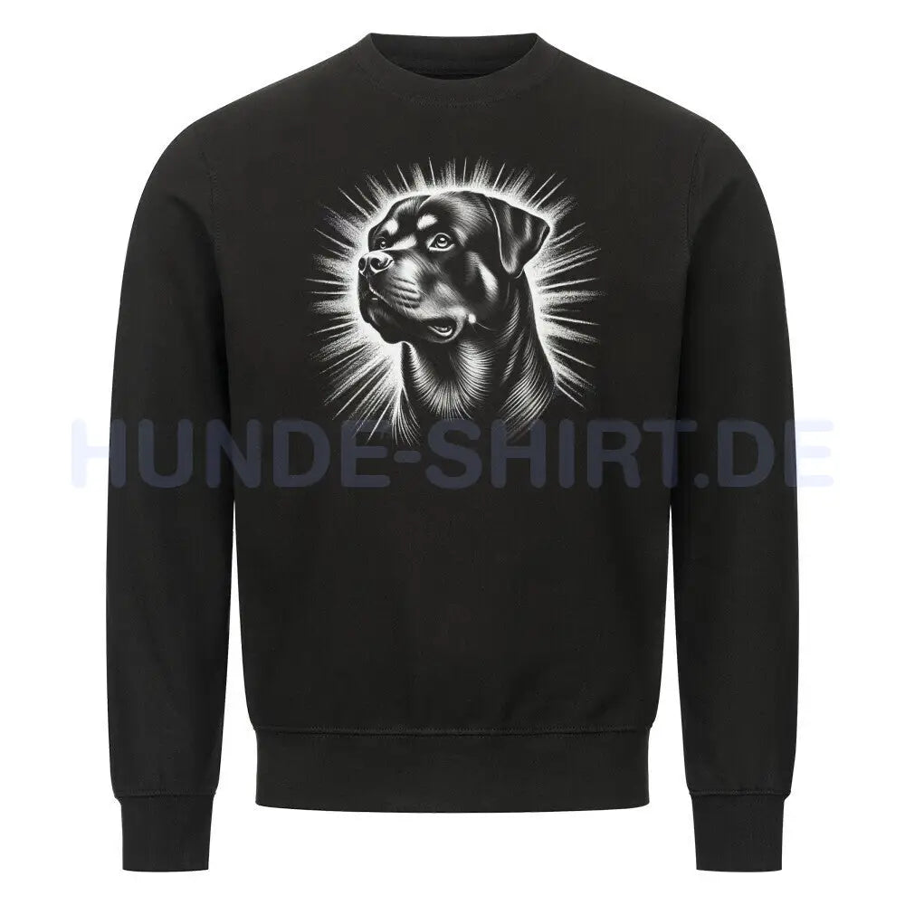 Premium Sweatshirt "Rottweiler - Shine" Schwarz – hunde-shirt.de