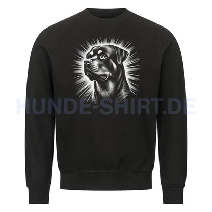 Premium Sweatshirt "Rottweiler - Shine" Schwarz – hunde-shirt.de