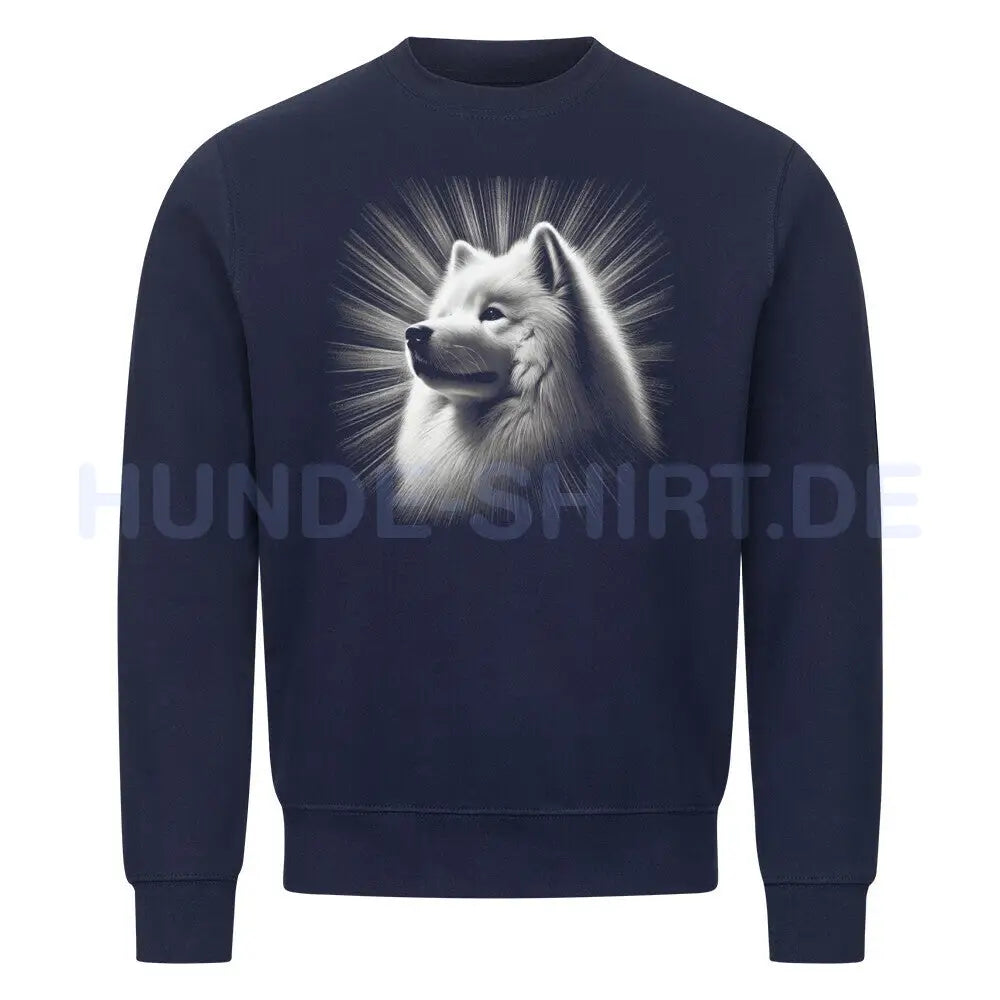 Premium Sweatshirt "Samoyed - Shine" Navy Blue – hunde-shirt.de