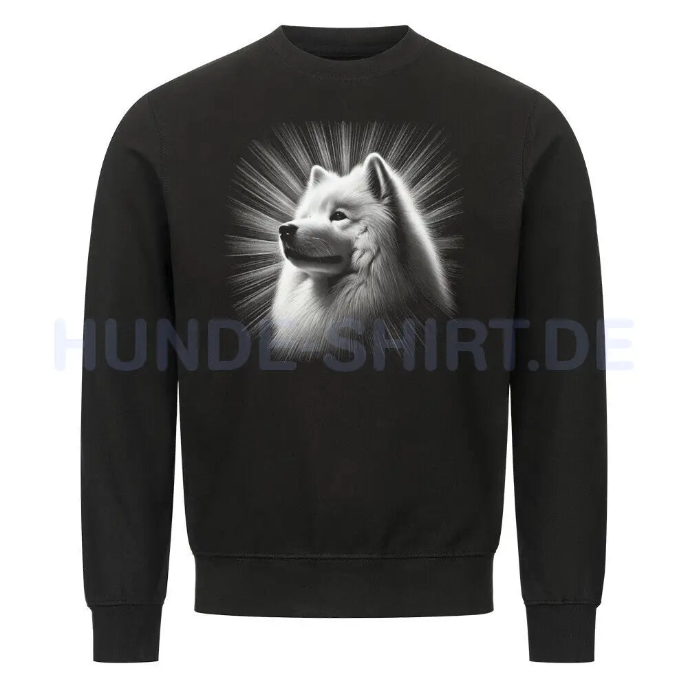 Premium Sweatshirt "Samoyed - Shine" Schwarz – hunde-shirt.de