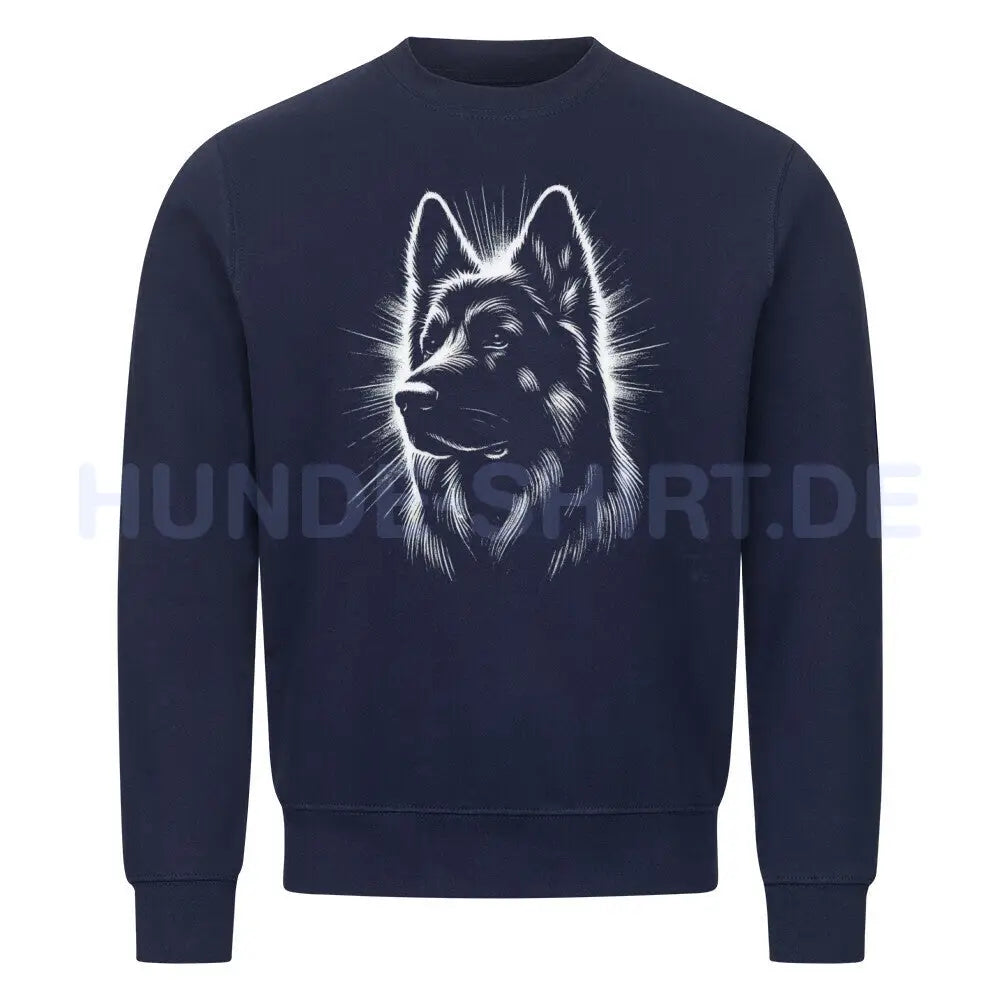 Premium Sweatshirt "Schäferhund Shine" Navy Blue – hunde-shirt.de