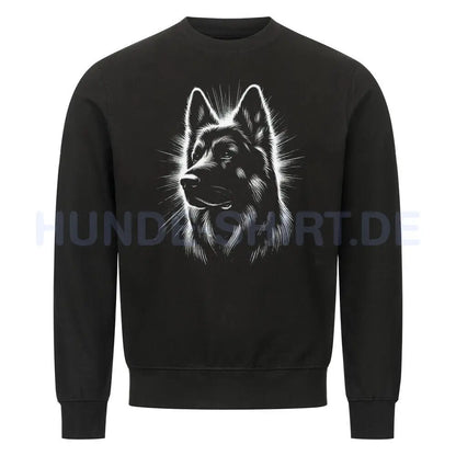 Premium Sweatshirt "Schäferhund Shine" Schwarz – hunde-shirt.de