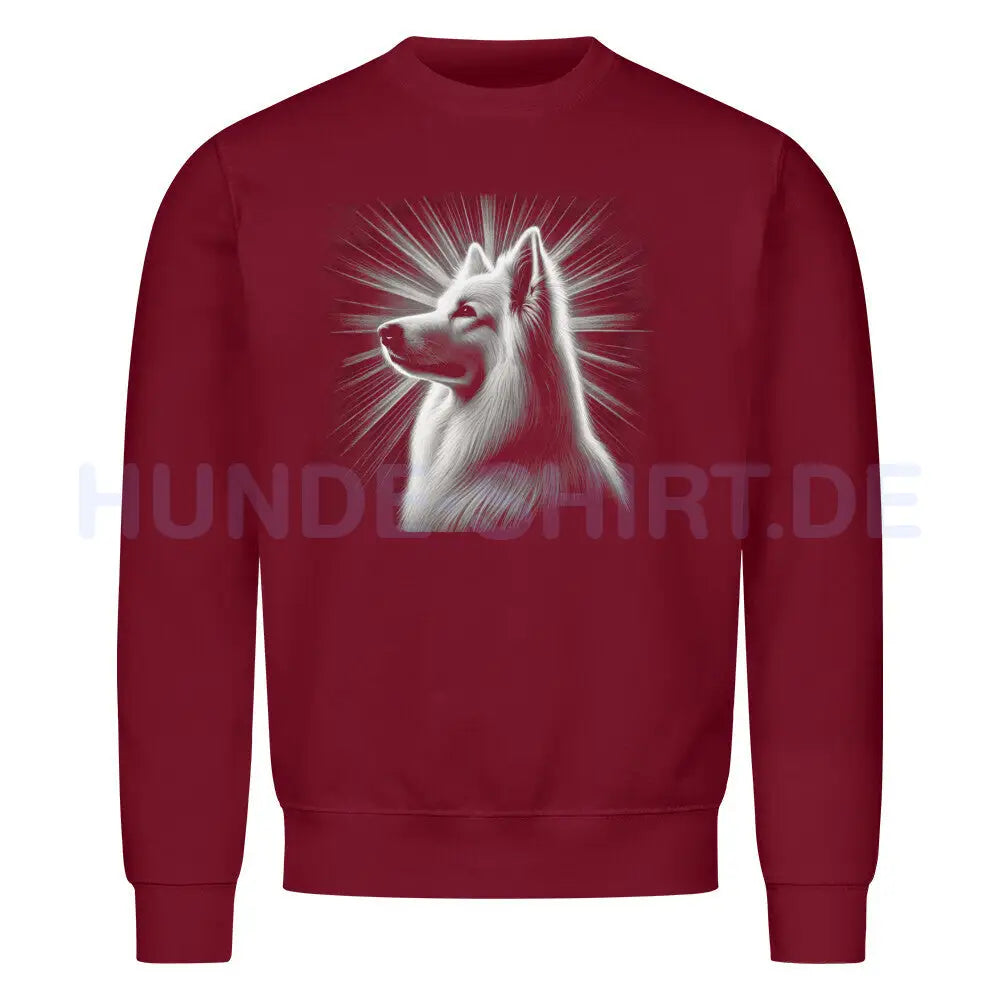 Premium Sweatshirt "Schweizer Schäferhund - Shine" Burgunder – hunde-shirt.de