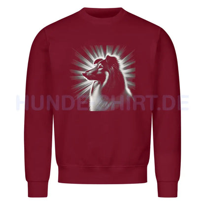 Premium Sweatshirt "Sheltie - Shine" Burgunder – hunde-shirt.de