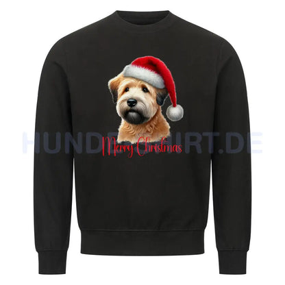 Premium Sweatshirt "Soft Coated - Merry Christmas" Schwarz – hunde-shirt.de