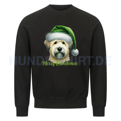 Premium Sweatshirt "Soft Coated - Merry Grinchmas" Schwarz – hunde-shirt.de