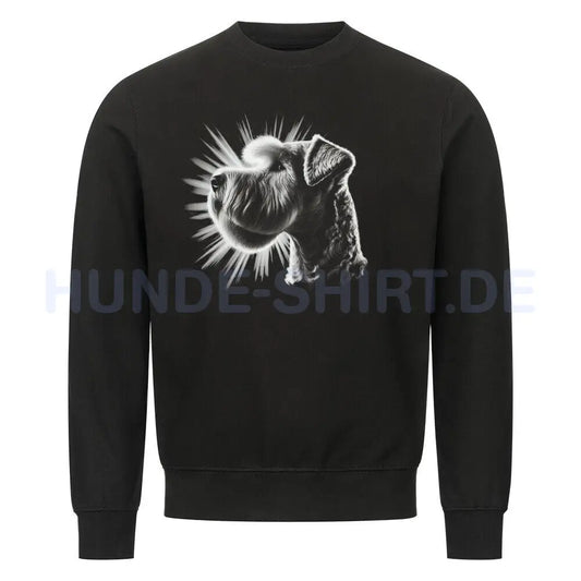 Premium Sweatshirt "Soft Coated - Shine" Schwarz – hunde-shirt.de