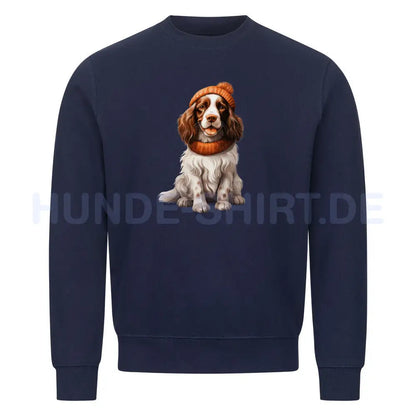 Premium Sweatshirt "Springer Spaniel - Cold" Navy Blue – hunde-shirt.de