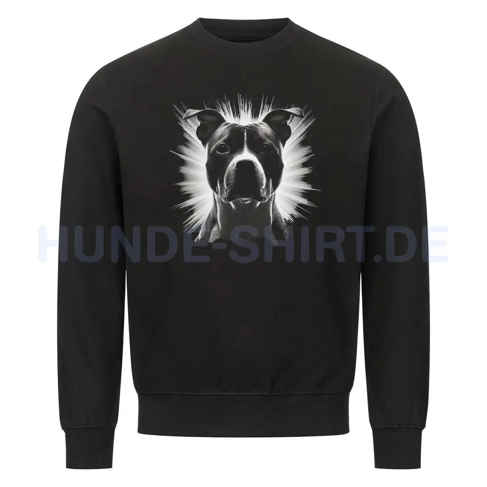 Premium Sweatshirt "Staffordshire - Bright" Schwarz – hunde-shirt.de