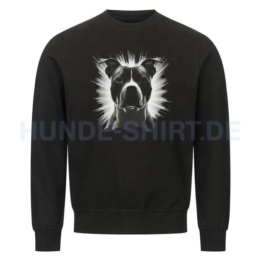 Premium Sweatshirt "Staffordshire - Bright" Schwarz – hunde-shirt.de