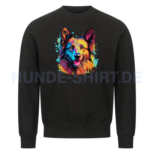 Premium Sweatshirt "Tervueren - Paint" Schwarz – hunde-shirt.de