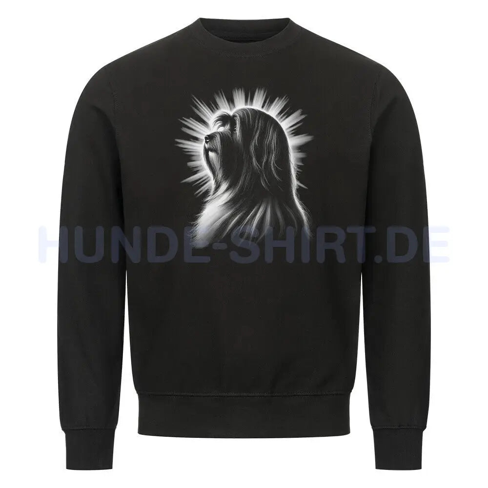 Premium Sweatshirt "Tibet Terrier - Shine" Schwarz – hunde-shirt.de