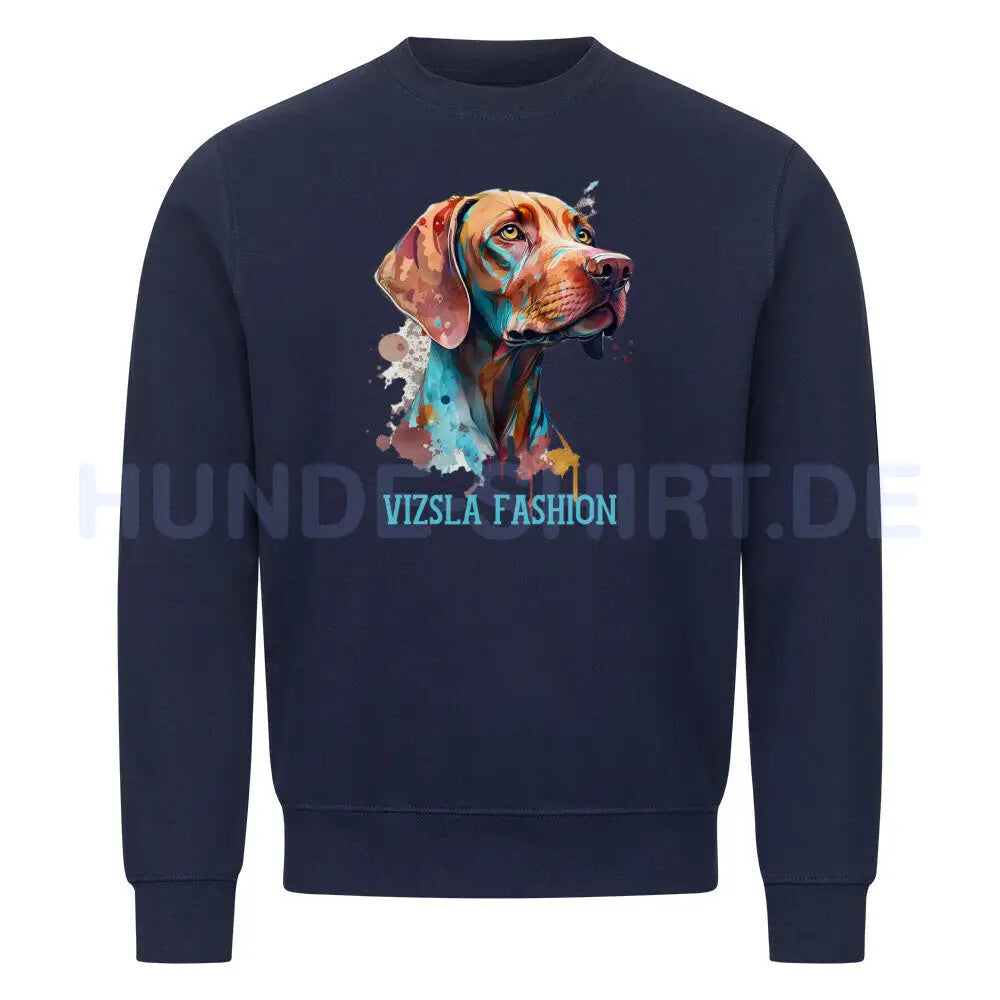 Premium Sweatshirt "Vizsla - Fashion" Navy Blue – hunde-shirt.de