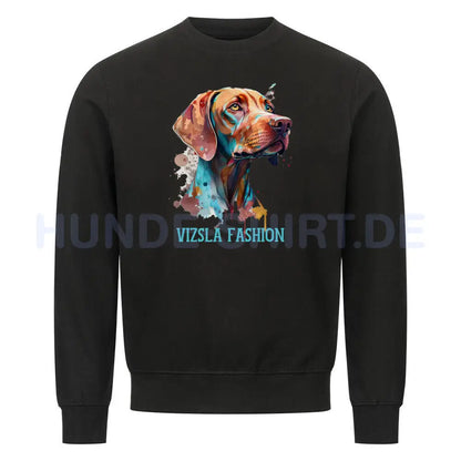 Premium Sweatshirt "Vizsla - Fashion" Schwarz – hunde-shirt.de