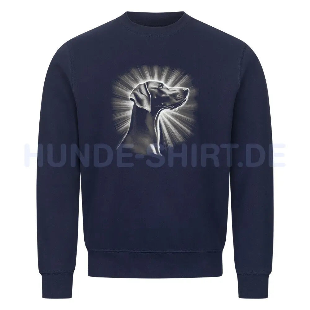 Premium Sweatshirt "Weimaraner - Shine" Navy Blue – hunde-shirt.de