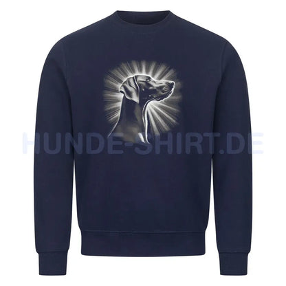 Premium Sweatshirt "Weimaraner - Shine" Navy Blue – hunde-shirt.de