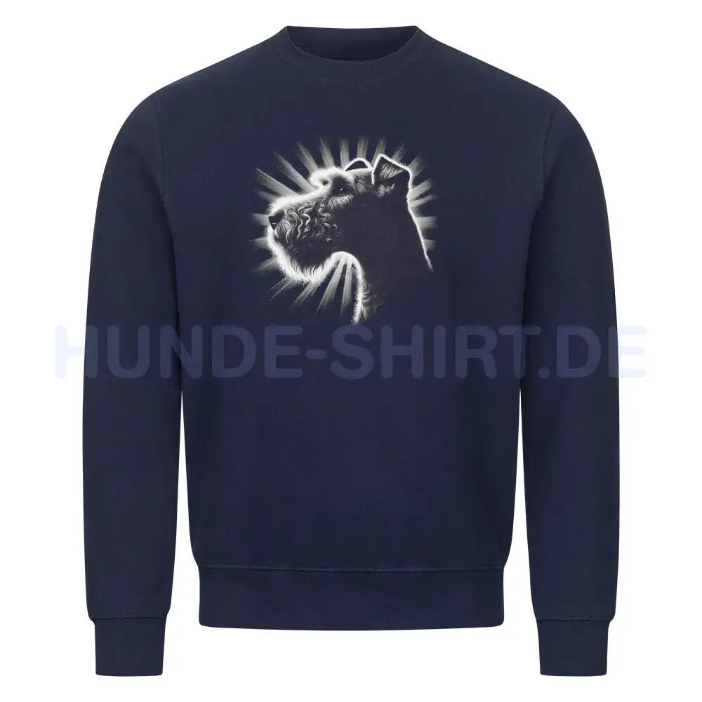 Premium Sweatshirt "Welsh Terrier - Shine" Navy Blue – hunde-shirt.de