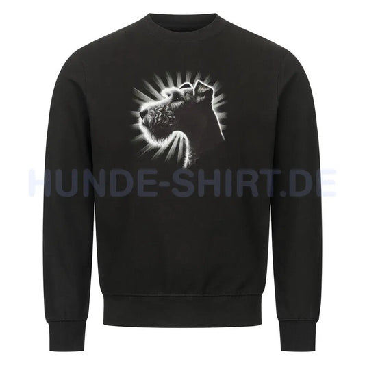 Premium Sweatshirt "Welsh Terrier - Shine" Schwarz – hunde-shirt.de