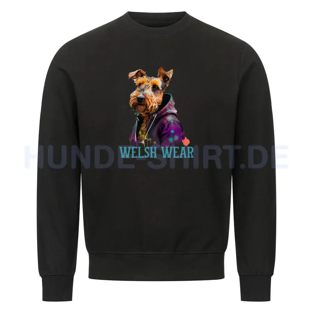 Premium Sweatshirt "Welsh Wear" Schwarz – hunde-shirt.de