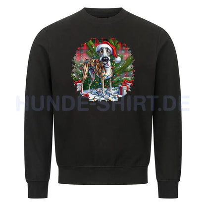 Premium Sweatshirt "Whippet - Funny Christmas" Schwarz – hunde-shirt.de