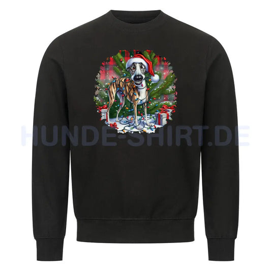 Premium Sweatshirt "Whippet - Funny Christmas" Schwarz – hunde-shirt.de