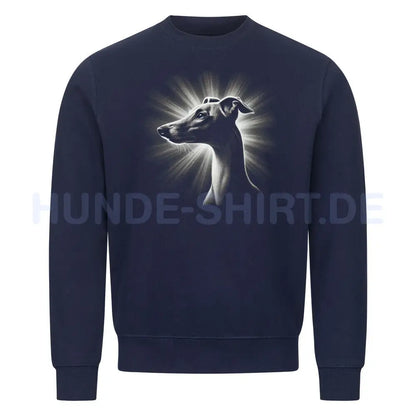 Premium Sweatshirt "Whippet - Shine" Navy Blue – hunde-shirt.de